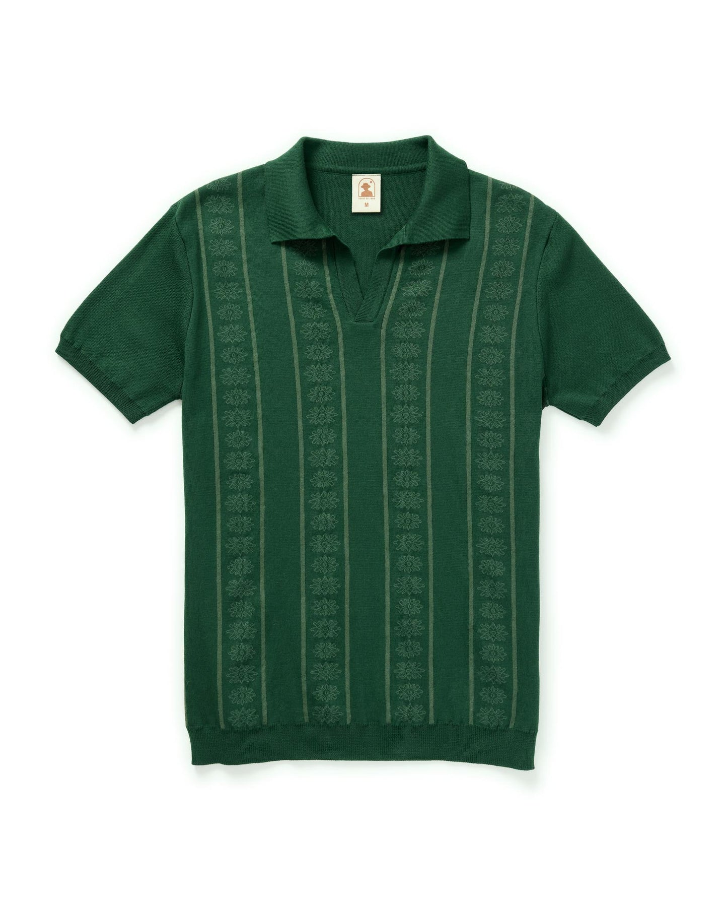 Dandy Del Mar The Sebastian Knit Polo Shirt - Onyx XL