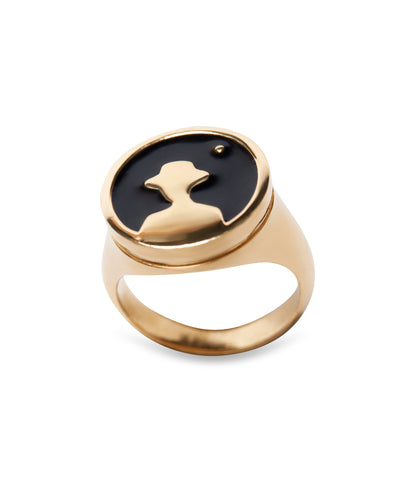 The Dandy Gold Signet Ring - Dandy Del Mar