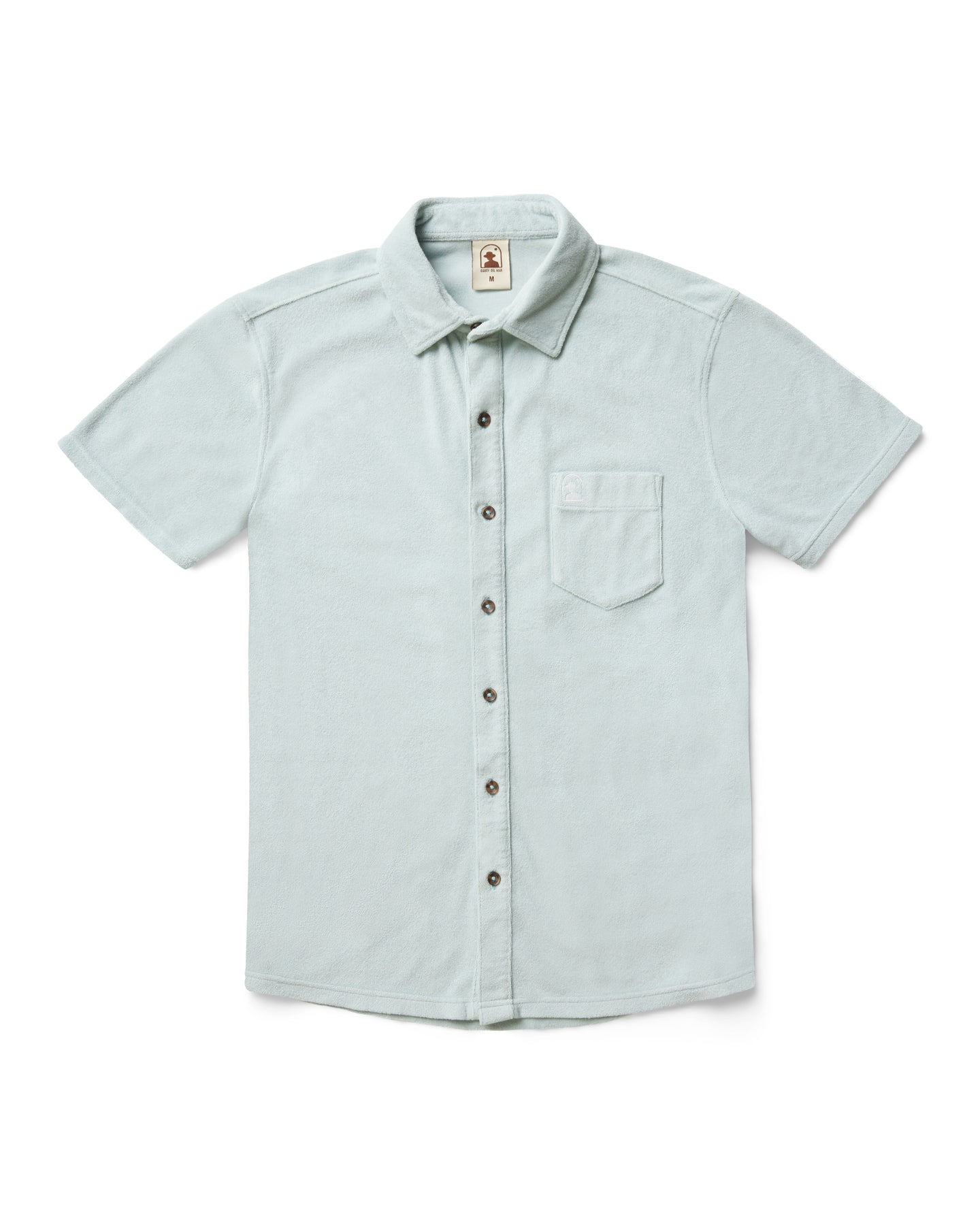 The Tropez Terry Cloth Shirt - Gulf Blue – Dandy Del Mar