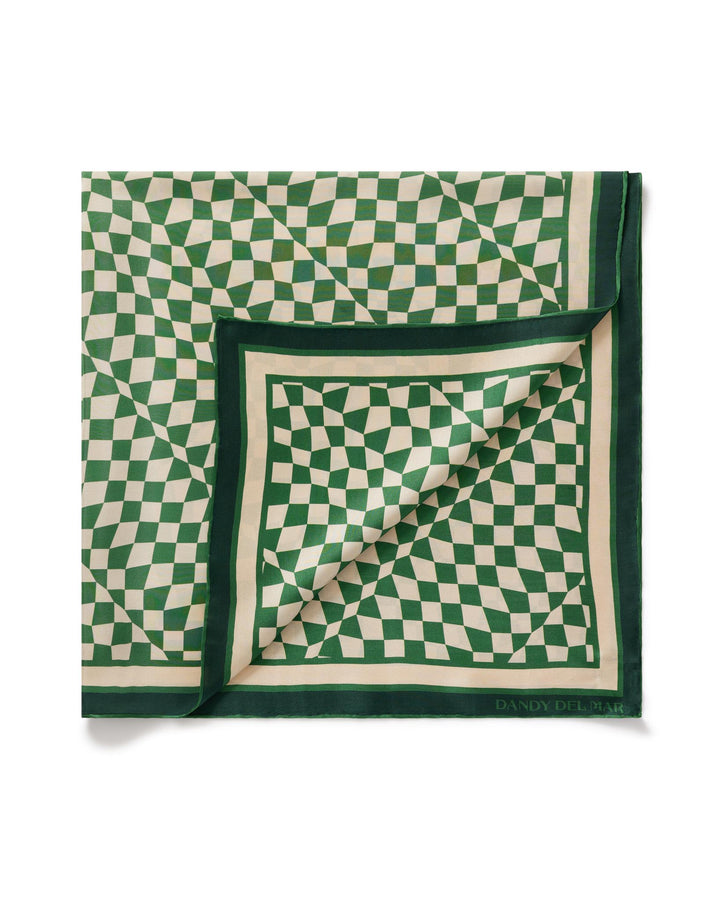 green and white colour scarf for men and women 