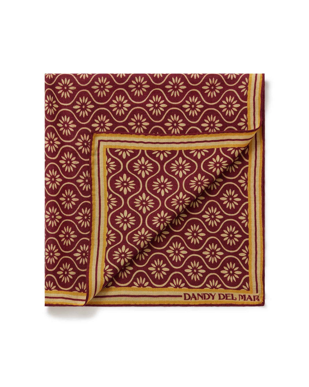 dandydel mar printed and brown colour scarf  