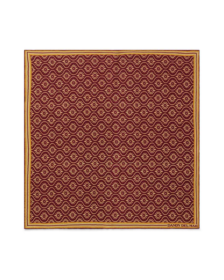brown colour printed scarf of dandydel mar 