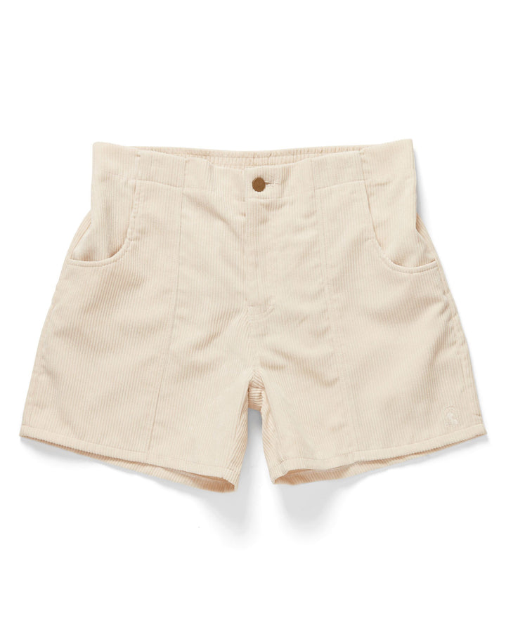 Corduroy Shorts - The Corsica Corduroy Short - White Sand