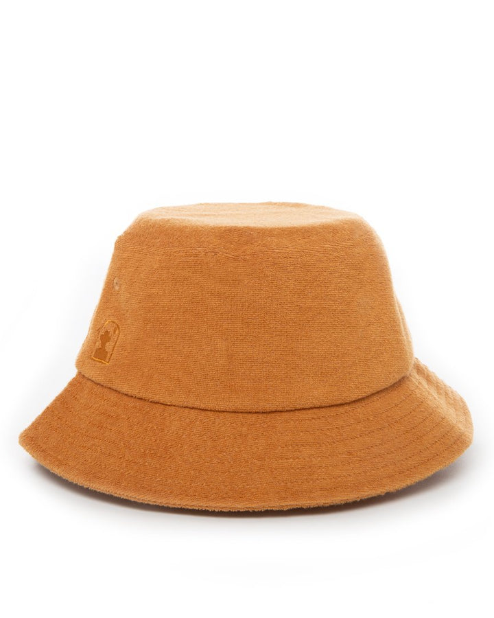 Hat - The Tropez Terry Cloth Bucket Hat - Burnt Sienna