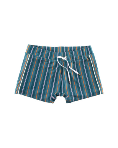 The Cassis Square Cut Swim Brief - Dawn Stripe