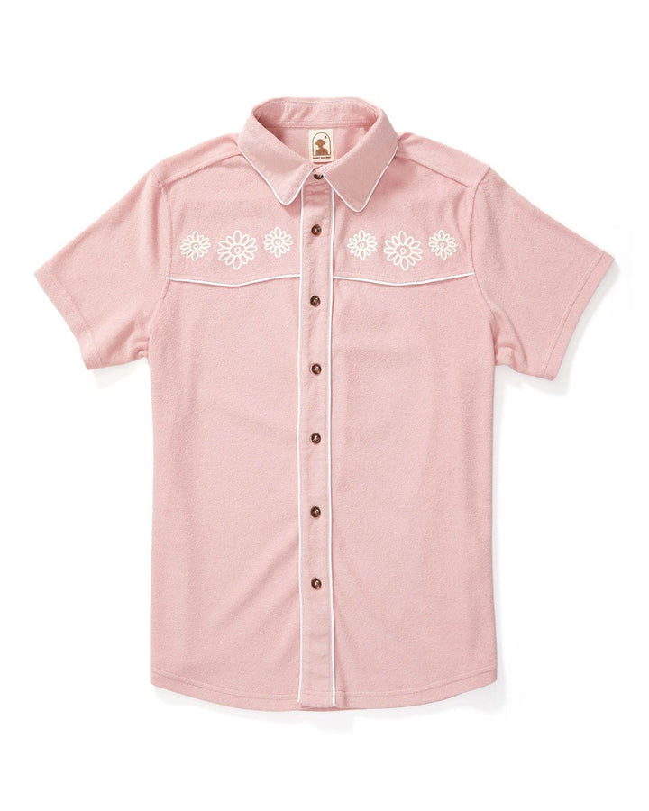 The Gaucho Terry Cloth Shirt - Mauve