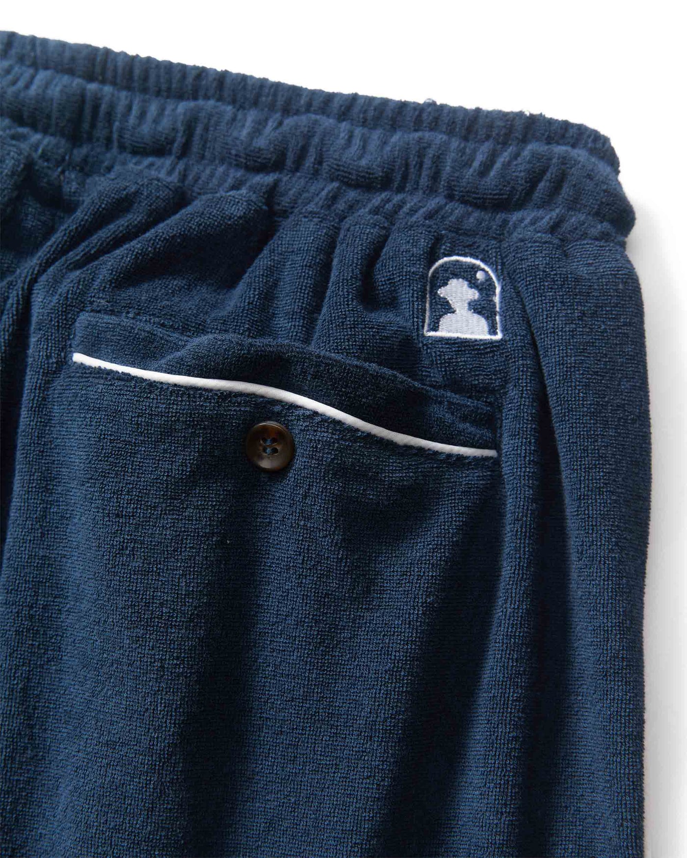 The Gaucho Terry Cloth Shorts - Vintage Navy