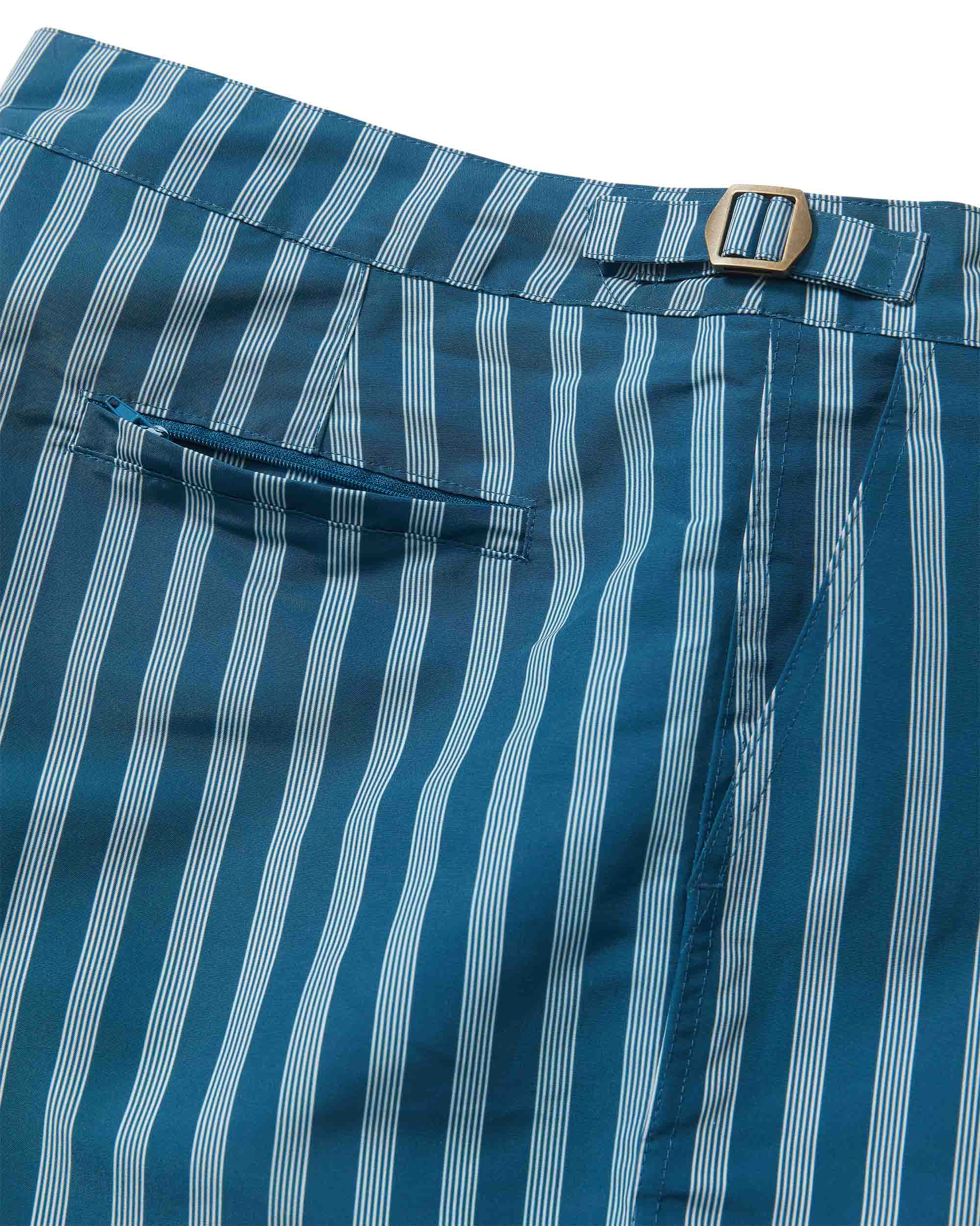 The Mallorca Swim-Walk Short - Deep Sea Stripe