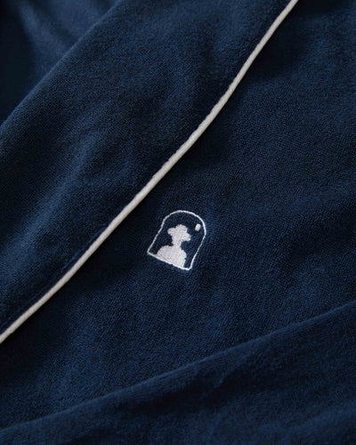 The Tropez Terry Cloth Robe - Vintage Navy