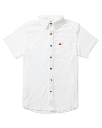The Tropez Terry Cloth Shirt - Vintage Ivory