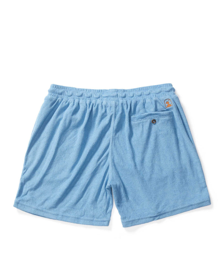 The Tropez Terry Cloth Shorts - Soft Sky Blue