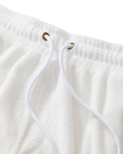 The Tropez Terry Cloth Shorts - Vintage Ivory