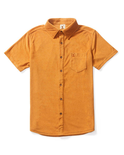 Tropez Shirts - The Tropez Terry Cloth Shirt - Burnt Sienna