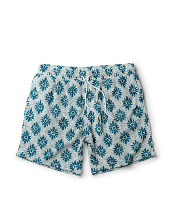 Tropez Shorts - The Tropez Terry Cloth Shorts - Gardenia